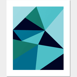 Teal Mosaic Posters and Art